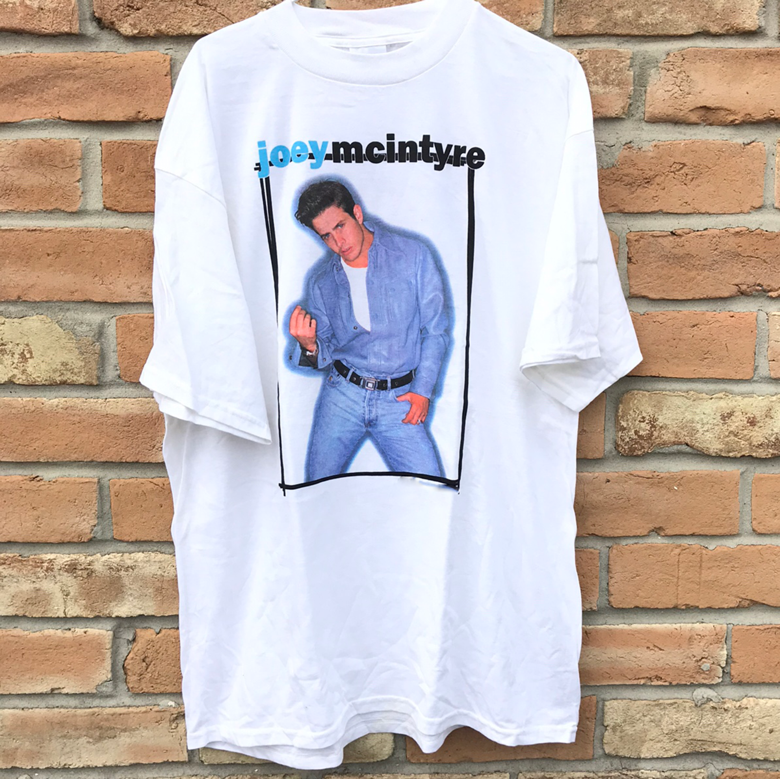 Joey McIntyre New Kids On The Block White T Shirt Size S To 4XL II219