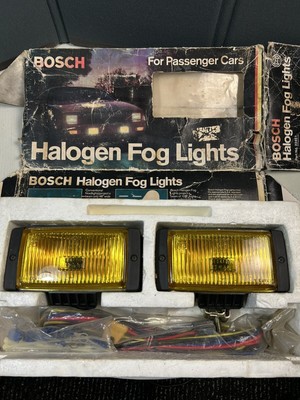 VTG Amber Bosch Pilot Halogen Fog lights W/Covers 22451 New Old 