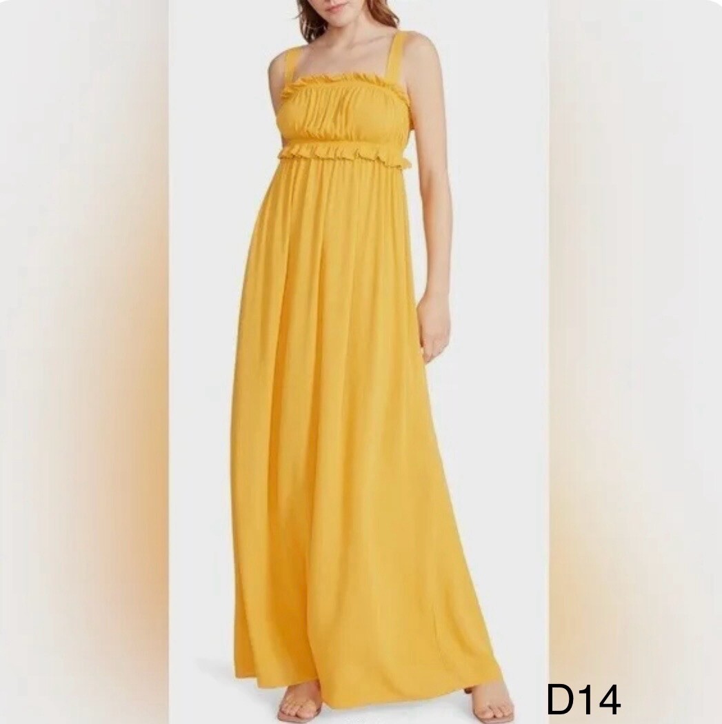 NWT Steve Madden Women's Sunflower Grooves Sleeveless Maxi Dress Size XS NWT Steve Madden Women's Sunflower Grooves Sleeveless Maxi Dress Size XS