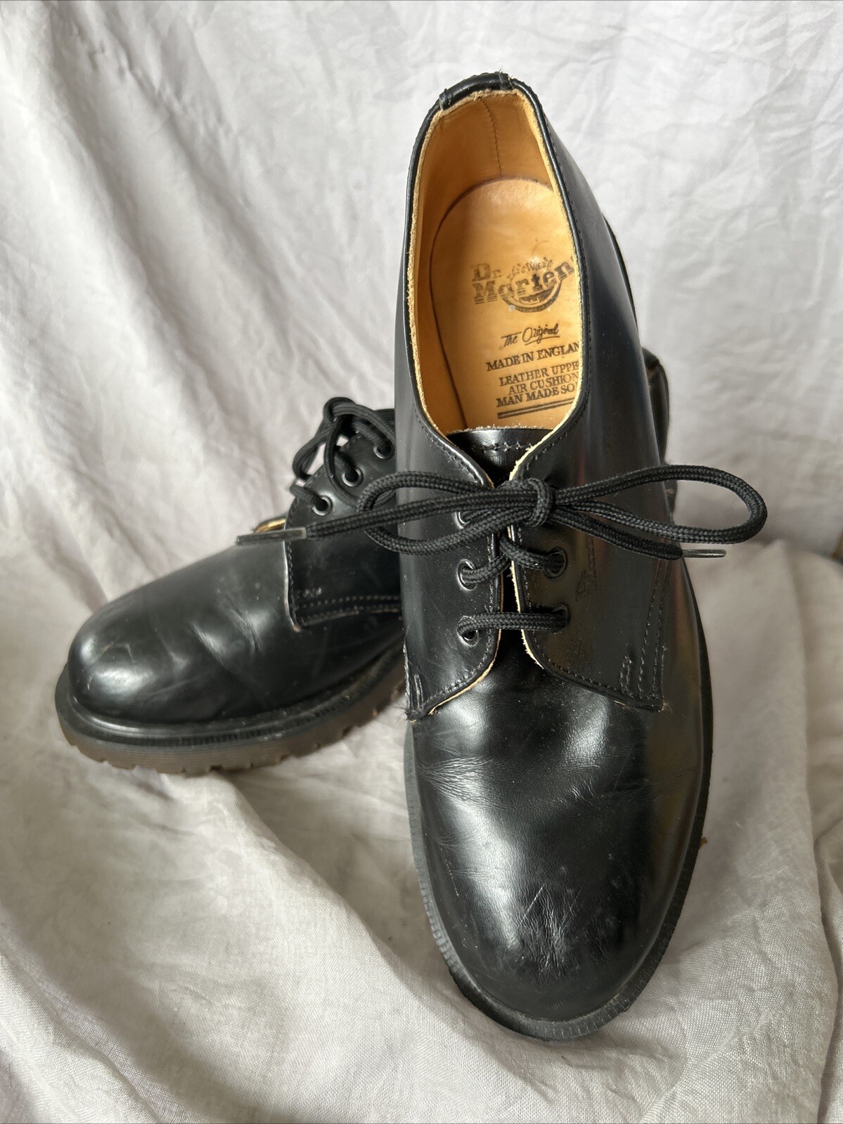 SAOLA Scarpe vintage Dr. Martens donna 3 Grommet stringate plateau Regno Unito taglia 5 Inghilterra