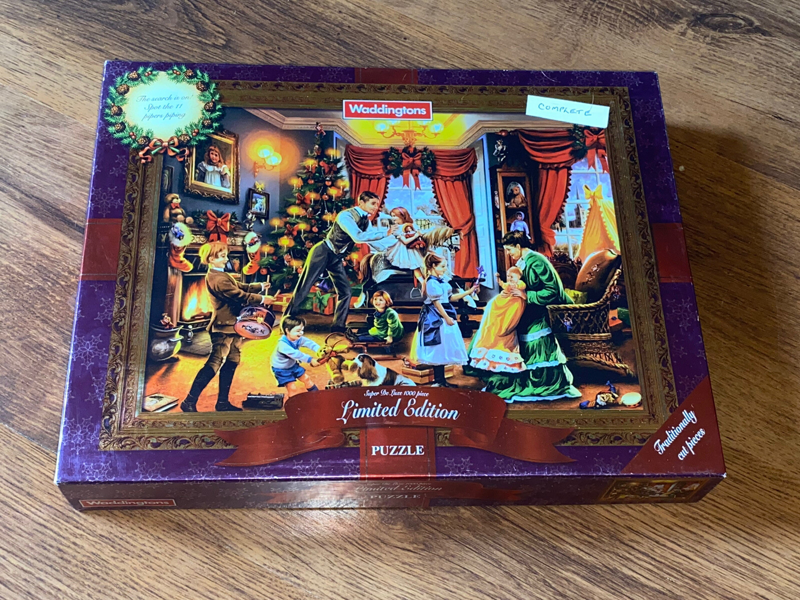 Waddingtons Pink WADDINGTONS CHRISTMAS 1000 PIECE JIGSAW - 2004 - CHRISTMAS MORNING IN ...