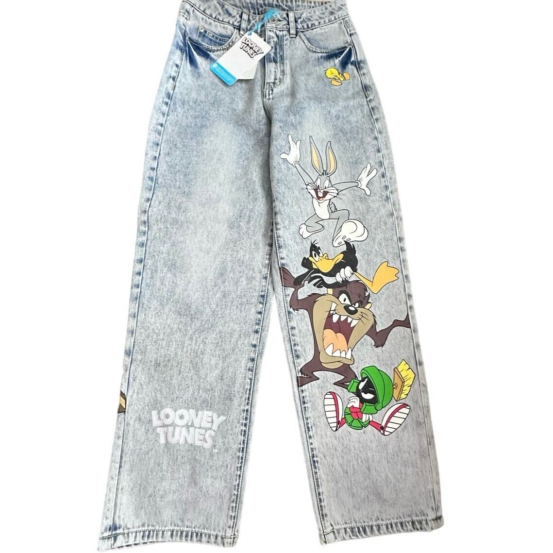 新品未使用＊ JEANS × Looney Tunes Vintage Looney Tunes Lot 29 Jeans Bugs Bunny Tweety Bird