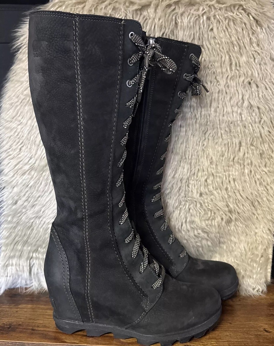 Wedge Leather Sorel Black Leather Boots Sorel Joan Sorel Fall