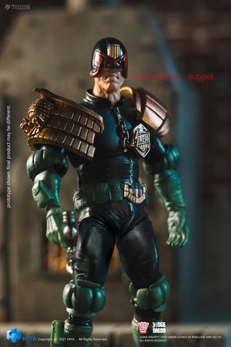 Hiya Toys Exquisite Mini Dredd 2000ad Judge Dredd 1/18 Action Figure New Toy - Picture 4 of 7