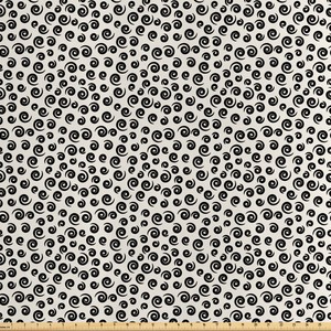 Vente Aux Etats Unis Sans Taxes Noir Et Blanc Tissus Au Metre Satin Formes Spirale Curly Remises Magasin En Ligne Tpi Com Tr