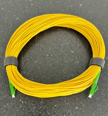 30m Glasfaserkabel LWL LC/APC - LC/APC Patchkabel Simplex OS2 9/125 Glasfaser
