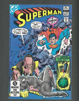 1982 DC-Superman #375-The Stoning of Lana Lang-60 Cents-Fine+