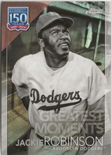 2019 Topps Chrome Jackie Robinson Greatest Players Refractor SP HOF 