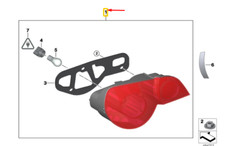 BMW Z4 Roadster E85 Rückleuchte hinten rechts 63217165730