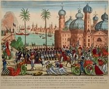 Constantinople / Istanbul - British-Turkish War - Original by Basset 1807