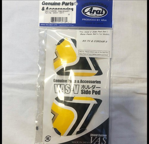 Arai VAS-V Side Pod Cover Holder Set Corsair-X, RX7-V, RX7-X, X-Type Helmets - Picture 14 of 38