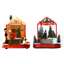 Christmas House Collectable Illuminated,Musical  Rotating USB and Power