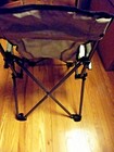 Child Camping Chair Folding Portable Mesh Back Hard Armrest Gray — photo 2