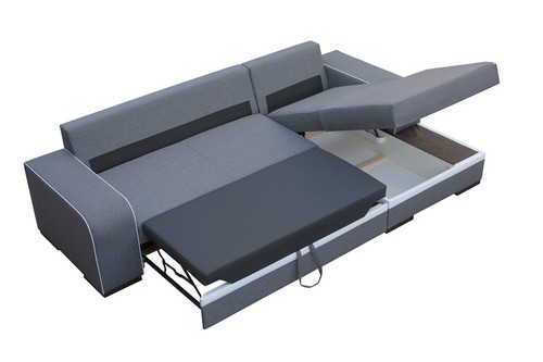 Schlafsofa Eck Sofa Couch Polster Eck Garnitur Schlaffunktion Bettfunktion Neu - Bild 8 von 12
