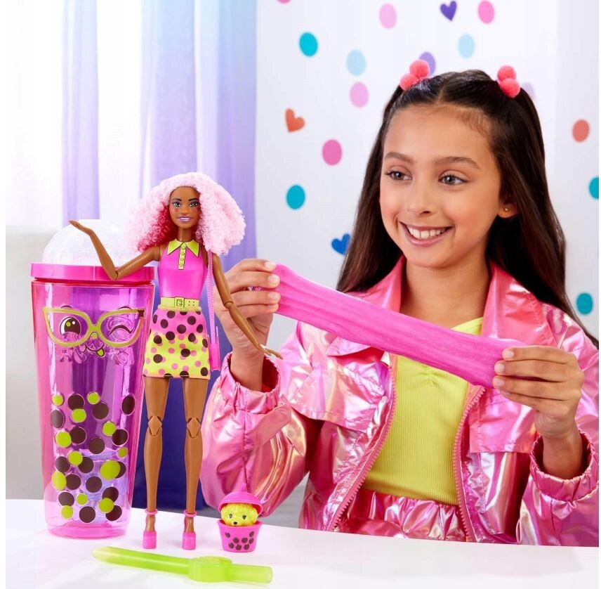 BARBIE POP REVEAL BUBBLE TEA Berry bliss scented doll HTJ20 Mattel