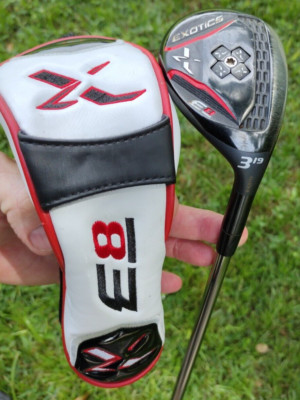 Tour Edge Exotics X E8 Fairway 3 Wood 19° Mamiya Graphite Golf Club & Head Cover