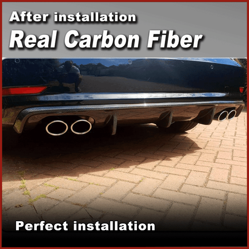 Carbon Heckdiffusor Heckansatz Diffusor Ansatz Passt für Audi A3 8V S3 2013-2016 - Picture 4 of 10