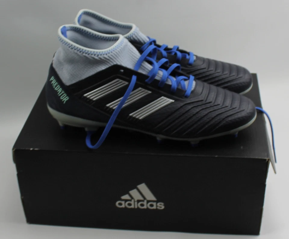 Botines de fútbol Adidas Predator 18.3 6.5 para mujer negros y grises azules BD7299 Foto 2 de 3