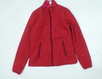 DECATHLON Womens Pink Puffer Jacket Coat Size S UK