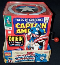 Captain America Jack in the Box - Schylling 2005 - NIP