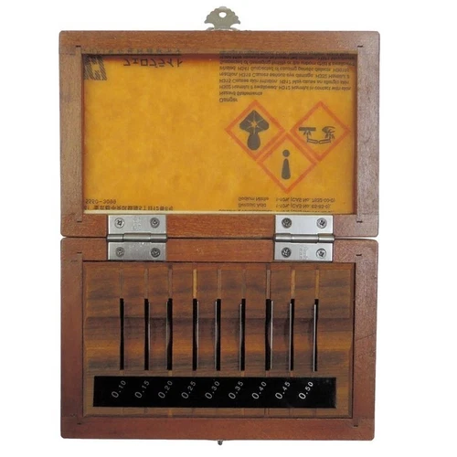 MITUTOYO BM1-9LT-0 516-990 GAUGE BLOCK SET WORKING USED FROM JAPAN BROWN YELLOW