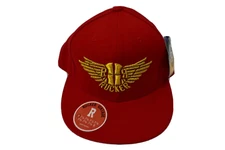 Stall & Dean Mens Rucker Basketball Scarlet & Cap Fitted Cap Hat NWT 7