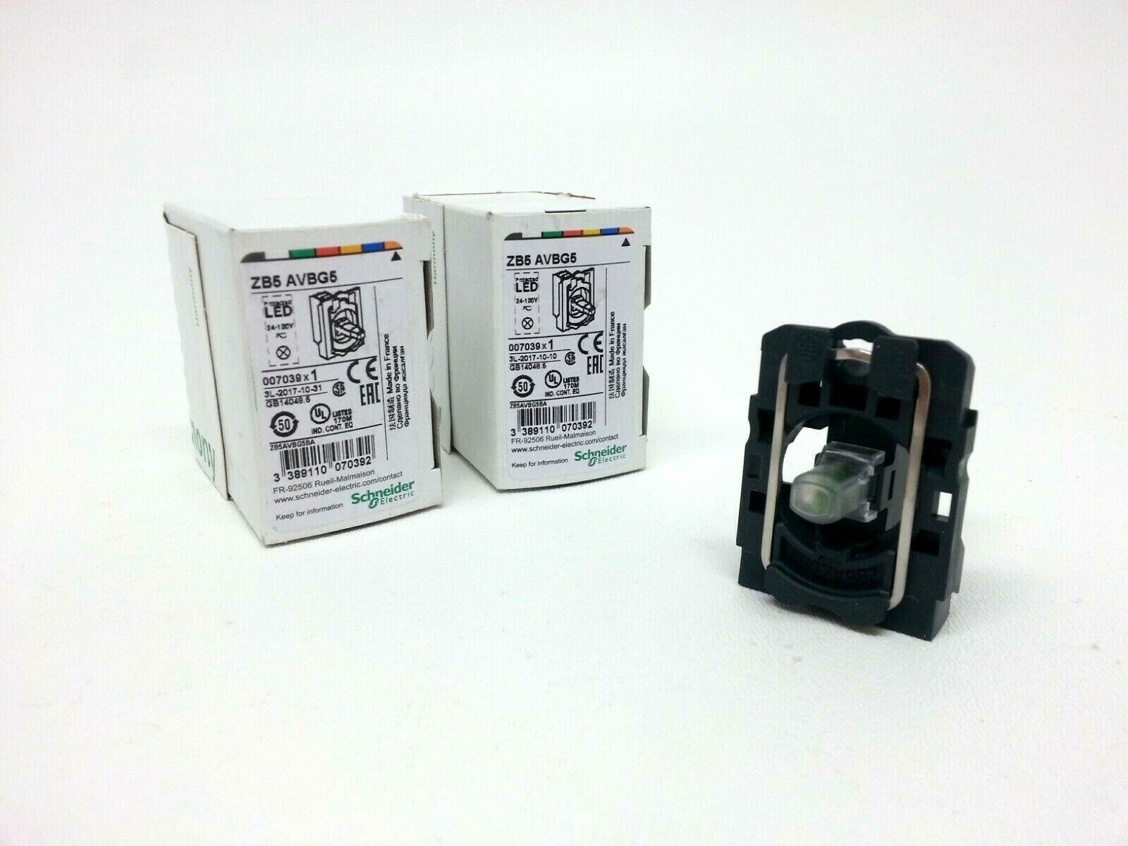 Schneider Electric ZB5 AVBG5 Orange Light Block LOT OF 2 *NEXT DAY OPTION*
