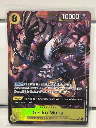 Gecko Moria OP14-104 SR Alt Art One Piece TCG English