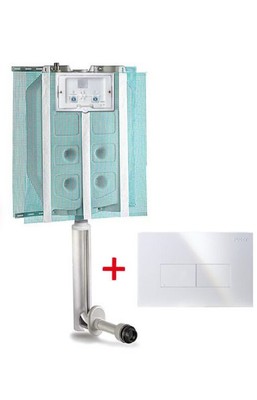 CASSETTA WC SCARICO PUCCI SARA INCASSO CON PLACCA BIANCA 80130660