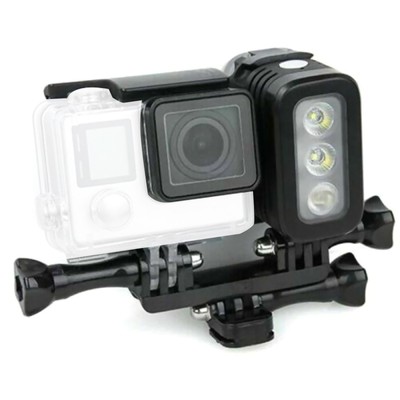 30M Waterproof Diving LED Light Kit For GoPro Hero 10/9/8/7/6/5 Action Camera r