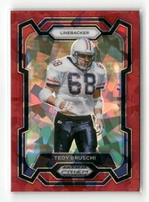 2024 Panini Prizm Draft Picks Tedy Bruschi #87 Red Ice Prizm