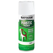 Rust-Oleum Specialty Plastic Primer Spray, Aerosol 12 oz Flat White- 209460