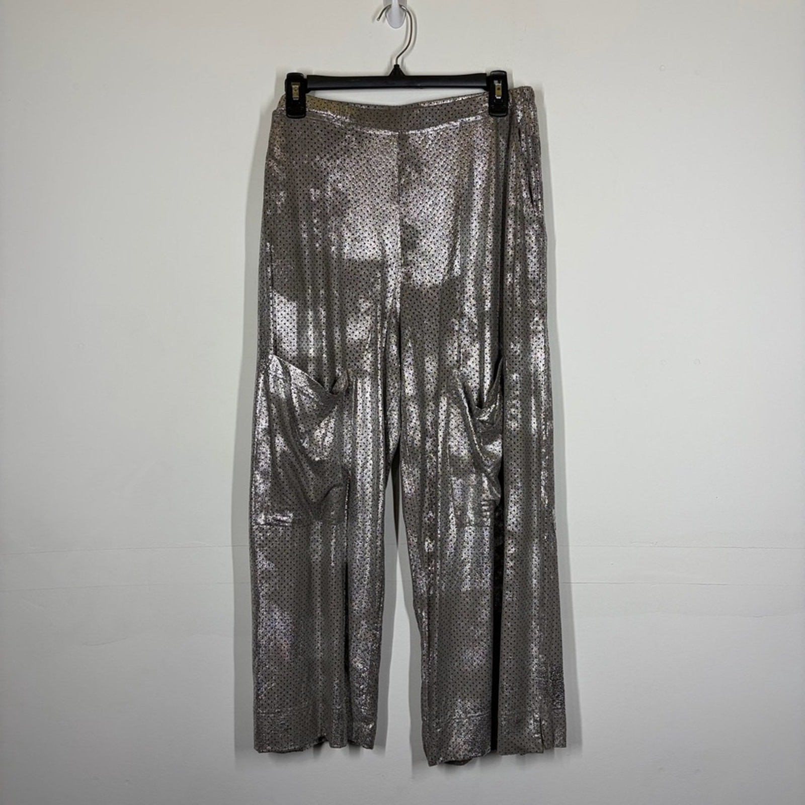 Alembika Metallic Laser Cut Pant Size 4 or US 12/14