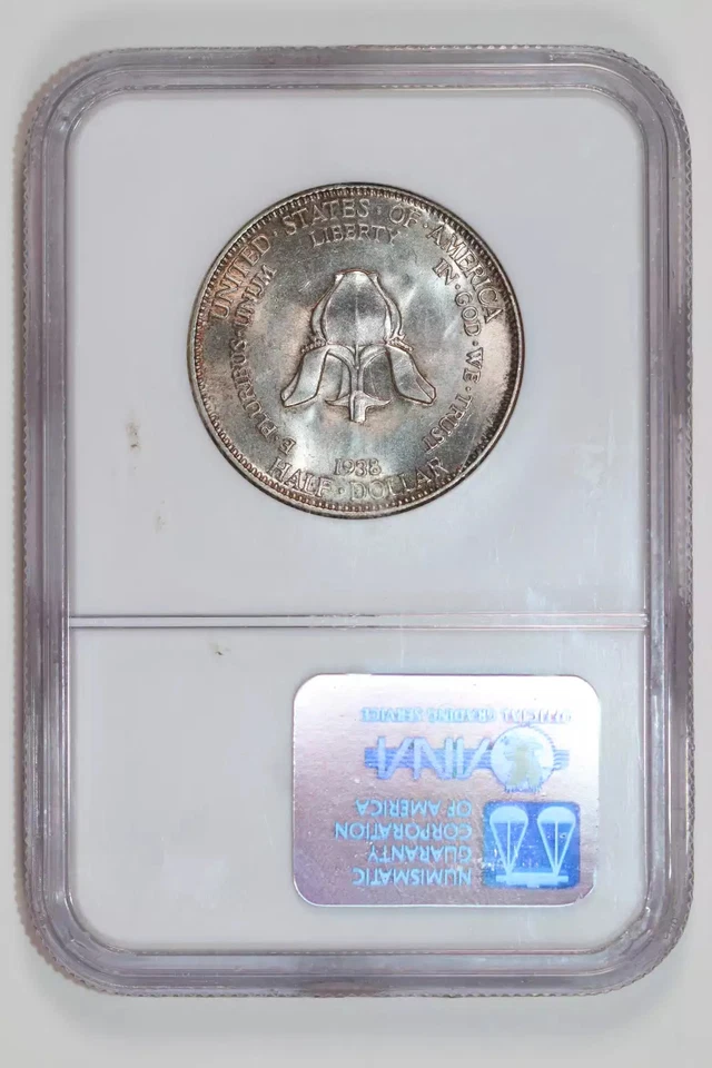 1938 NEW ROCHELLE COMMEMORATIVE HALF DOLLAR NGC MS66 - Image 2 of 2