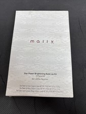 MALLY Star Power Brightening Nude Lip Kit-Natural Nude-Lipstick/Liner/Gloss NEW