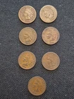 7 Vintage 1880 Indian Head Penny Coin Collection