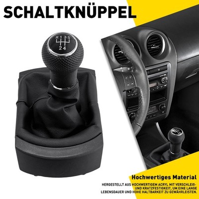 Schaltsack für Seat Ibiza III 6L1 Cordoba 6L2 Schaltknauf Schaltmanschette 5Gang