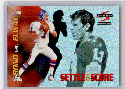 1996 Score Settle the Score John Elway and Steve Bono #16
