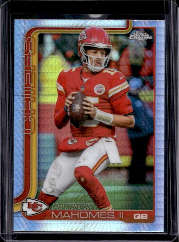 2025 Topps Chrome Patrick Mahomes II Prism Refractor #148 Chiefs