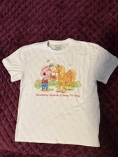 Strawberry Shortcake Women’s Top XL T-shirt Ivory With Honey Pie Pony 80s Retro