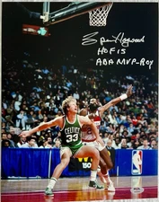 Spencer Haywood Signed 11 X 14 Photo “HOF 15 ABA MVP ROY” Washington Bullets PSA