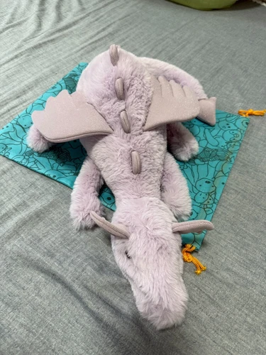 Jellycat Snow Dragon Soft Stuffed Toys Gifts With Tags Free Dust Bag Large 50CM - Picture 7 of 14