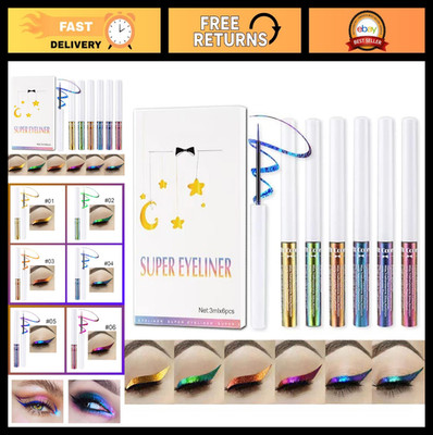 6 Color Chameleon Liquid Eyeshadow Set - Metallic Glitter, Long-Lasting, Waterpr