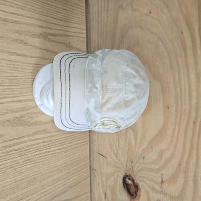 Magellan Outdoors Women's Peace Sign Distressed Cap Beige Hat Adjustable Euc