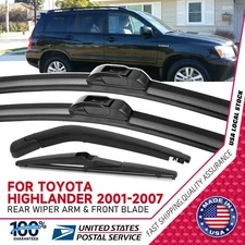 High Quality Premium J-Hook 21"+19" Windshield Wiper Blades and Rear Wiper Arm