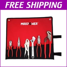Versatile 6-Piece Pliers and Adjustable Wrench Set with Convenient Carry Bag