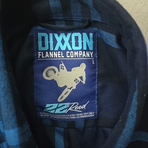 Dixxon Flannel Co Reed 22 Long Sleeve Shirt Blue Plaid Mens Size L - Picture 10 of 13