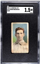 1910 M116 Sporting Life Roger Bresnahan (Blue Background) - SGC 1.5 - CENTERED