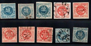 Peru Classic Stamp Collection Many Shades and Types of Cancels