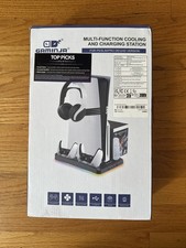 New Playstation 5 Slim Dualsense Controller Charging Station PS5 Cooling Fan